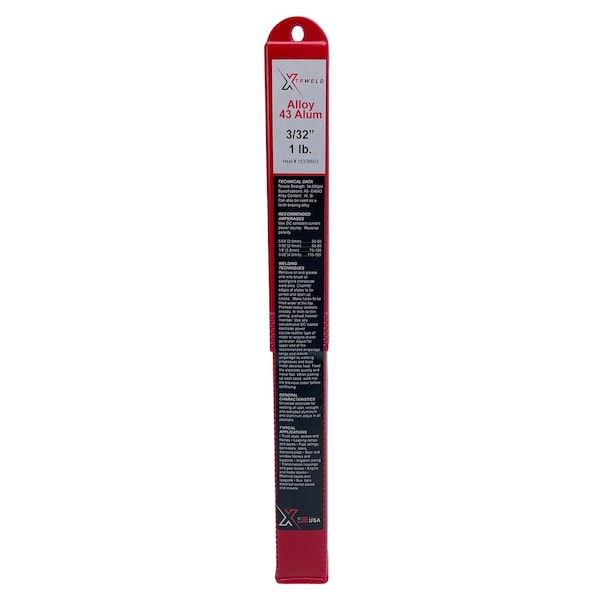 Xtrweld Select 308L-16 Filler Metal, 3/32, Stainless Steel, 1 lb Display Pack SE308L16093-1DP - main